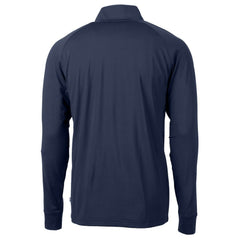 Toronto Blue Jays Cutter & Buck Adapt Eco DryTec Raglan Quarter-Zip Jacket - Navy