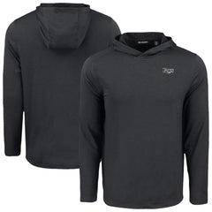Tampa Bay Rays Cutter & Buck Coastline Epic Comfort Eco Recycled Long Sleeve Hoodie T-Shirt - Black