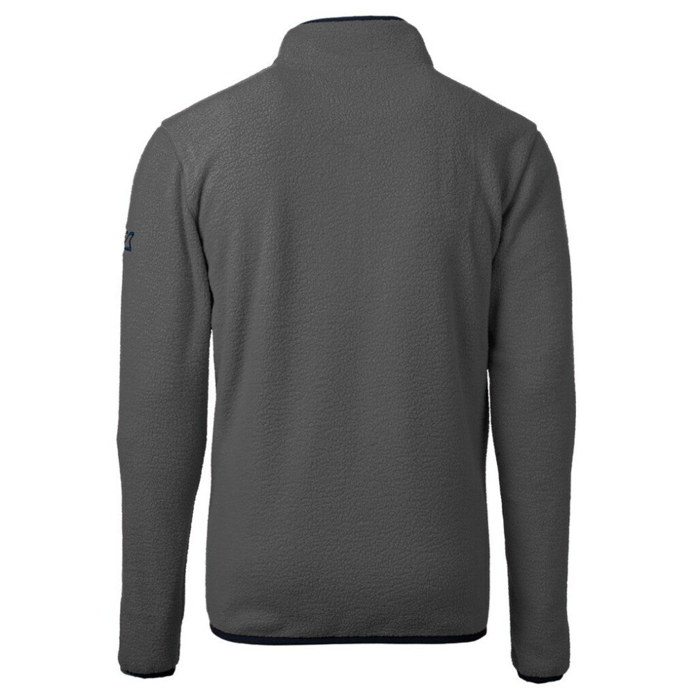 Washington Nationals Cutter & Buck Cascade Eco Fleece Quarter-Zip Jacket - Gray