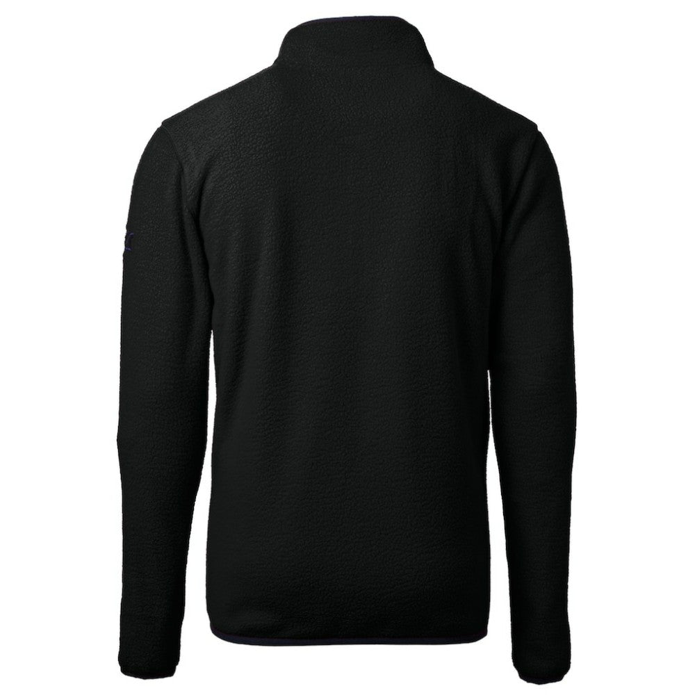 St. Louis Cardinals Cutter & Buck Cascade Eco Fleece Quarter-Zip Jacket - Black