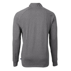 Colorado Rockies Cutter & Buck Big & Tall Adapt Eco Raglan Quarter-Zip Jacket - Heather Black