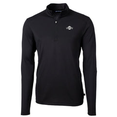 San Francisco Giants Cutter & Buck Big & Tall Virtue Eco Pique Quarter-Zip Jacket - Black