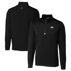 San Francisco Giants Cutter & Buck Big & Tall Traverse DryTec Quarter-Zip Jacket - Black