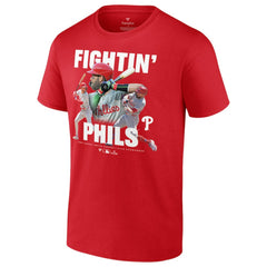 Trea Turner, Bryce Harper, & Kyle Schwarber Philadelphia Phillies Fightin Phils T-Shirt - Red