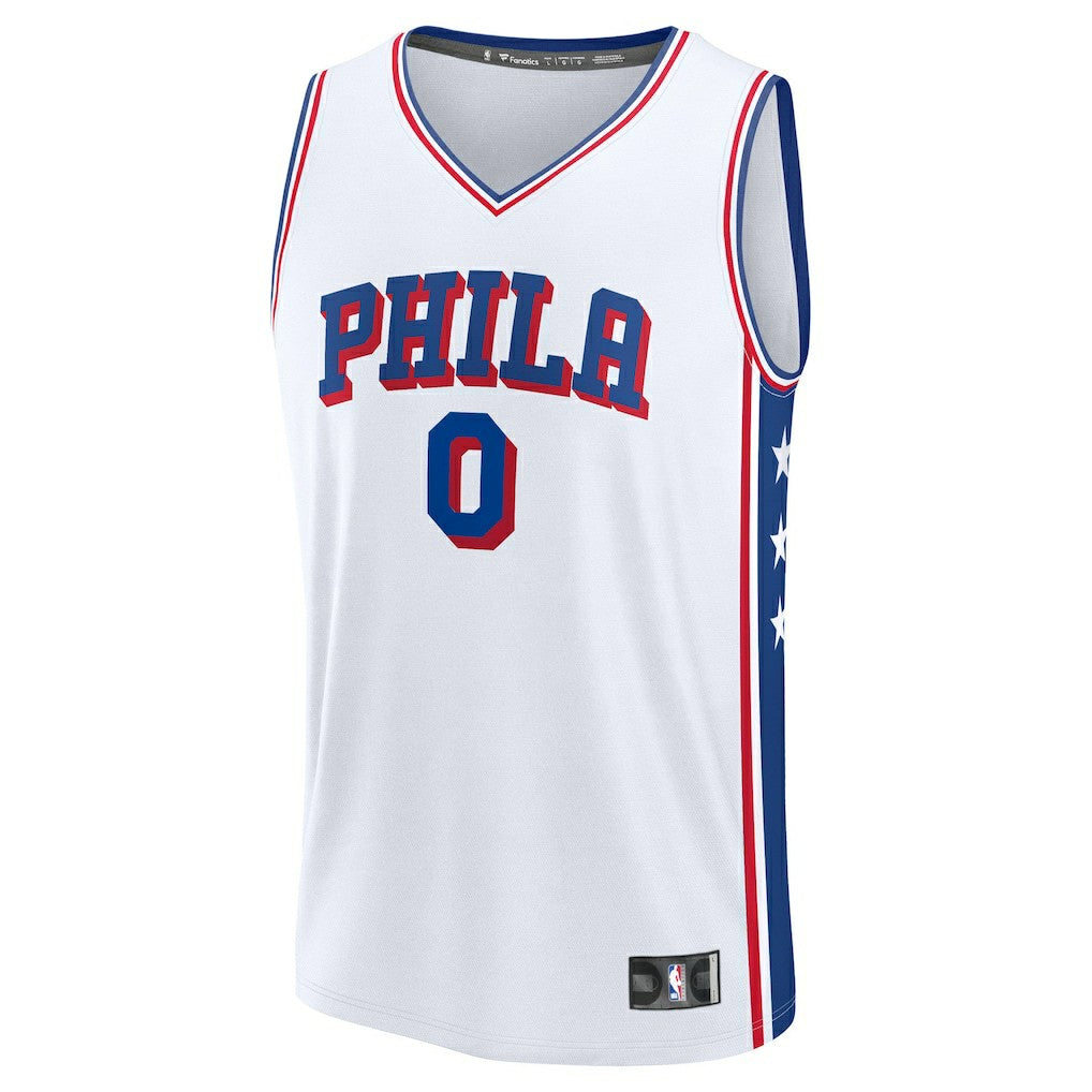 Tyrese Maxey Philadelphia 76ers Youth Fast Break Replica Player Jersey - Association Edition - White | Fanatics shop
