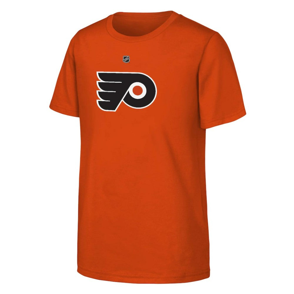 Matvei Michkov Philadelphia Flyers Youth Player Name & Number T-Shirt Orange