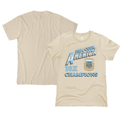 Argentina National Team 1863FC 16-Time Copa America Champions T-Shirt - Cream on sale