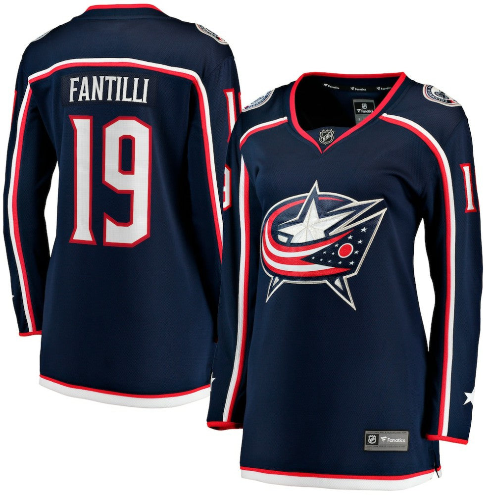 Adam Fantilli Columbus Blue Jackets Fanatics Women's Home Premier Breakaway Player Jersey Breakaway Jersey Navy