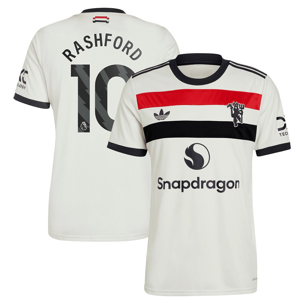 Marcus Rashford Manchester United Originals 2024/25 Third Replica Jersey - Cream | Adidas shop