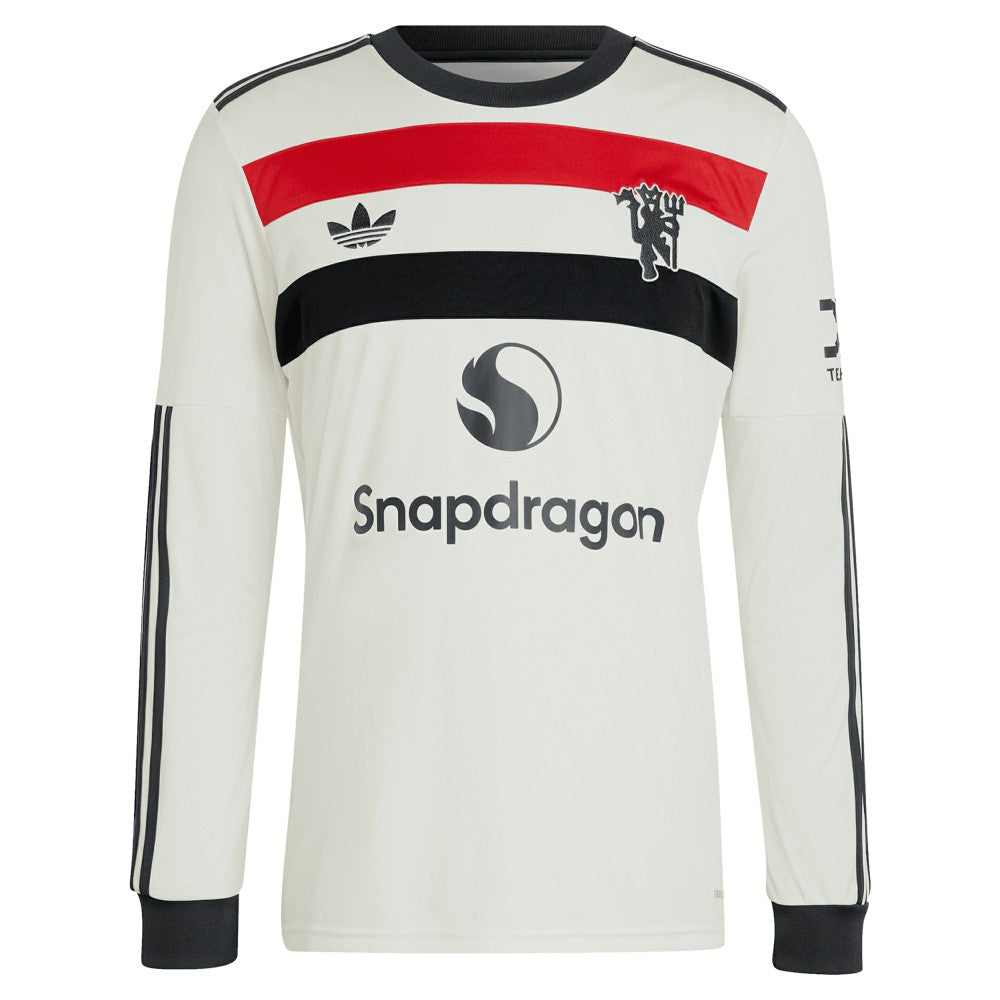 Marcus Rashford Manchester United Originals 2024/25 Third Replica Long Sleeve Jersey - Cream | Adidas online