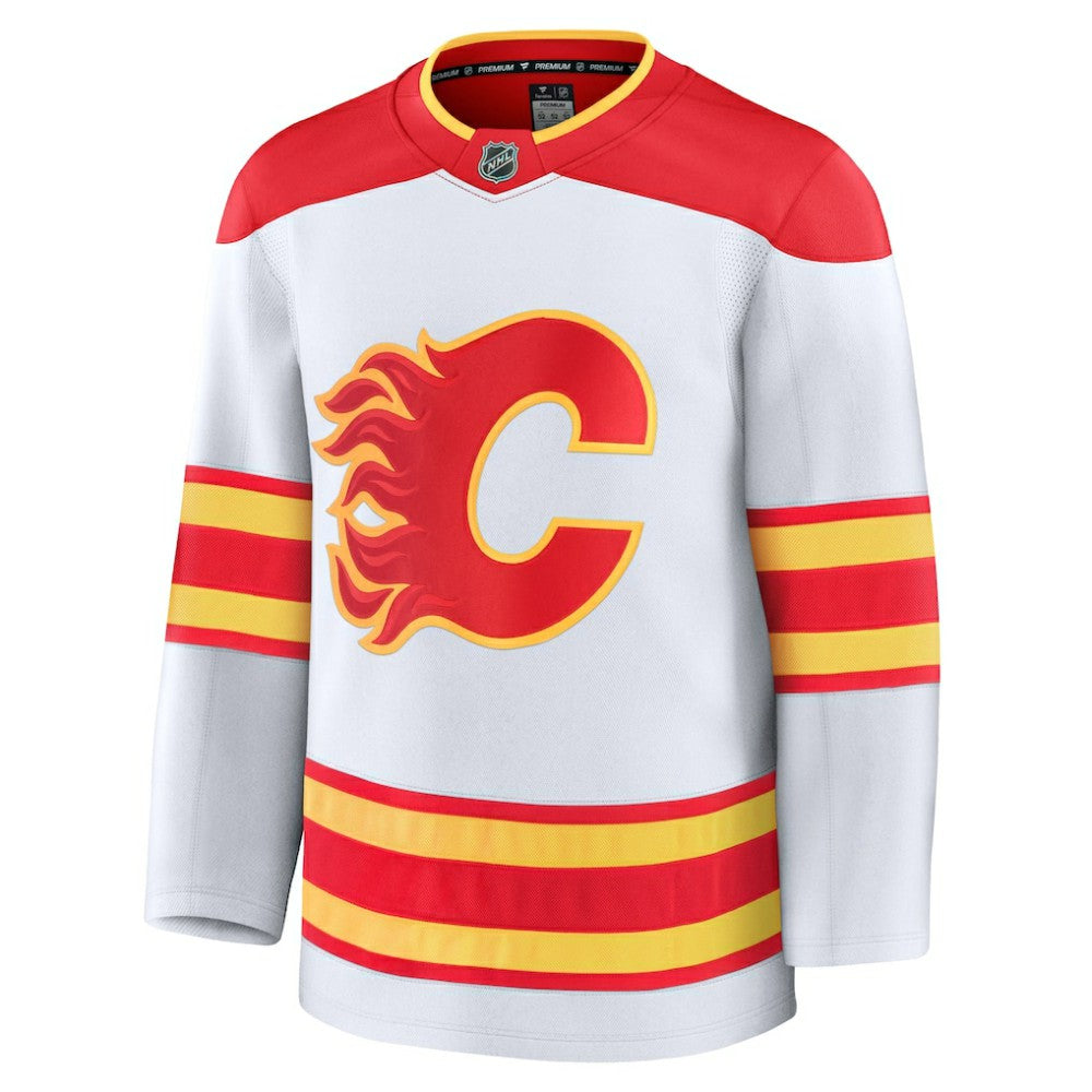 Calgary Flames Fanatics Away Premium Jersey White