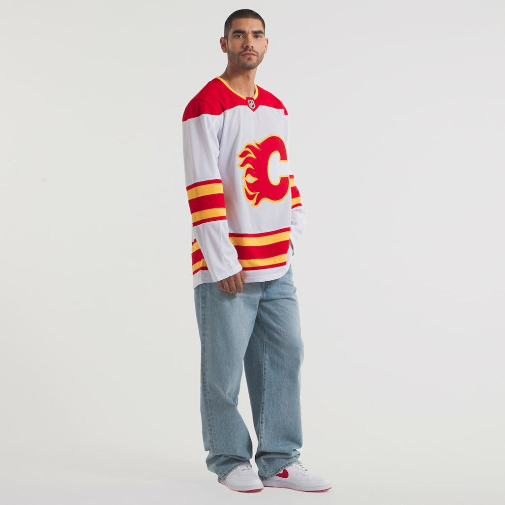 Calgary Flames Fanatics Away Premium Jersey White