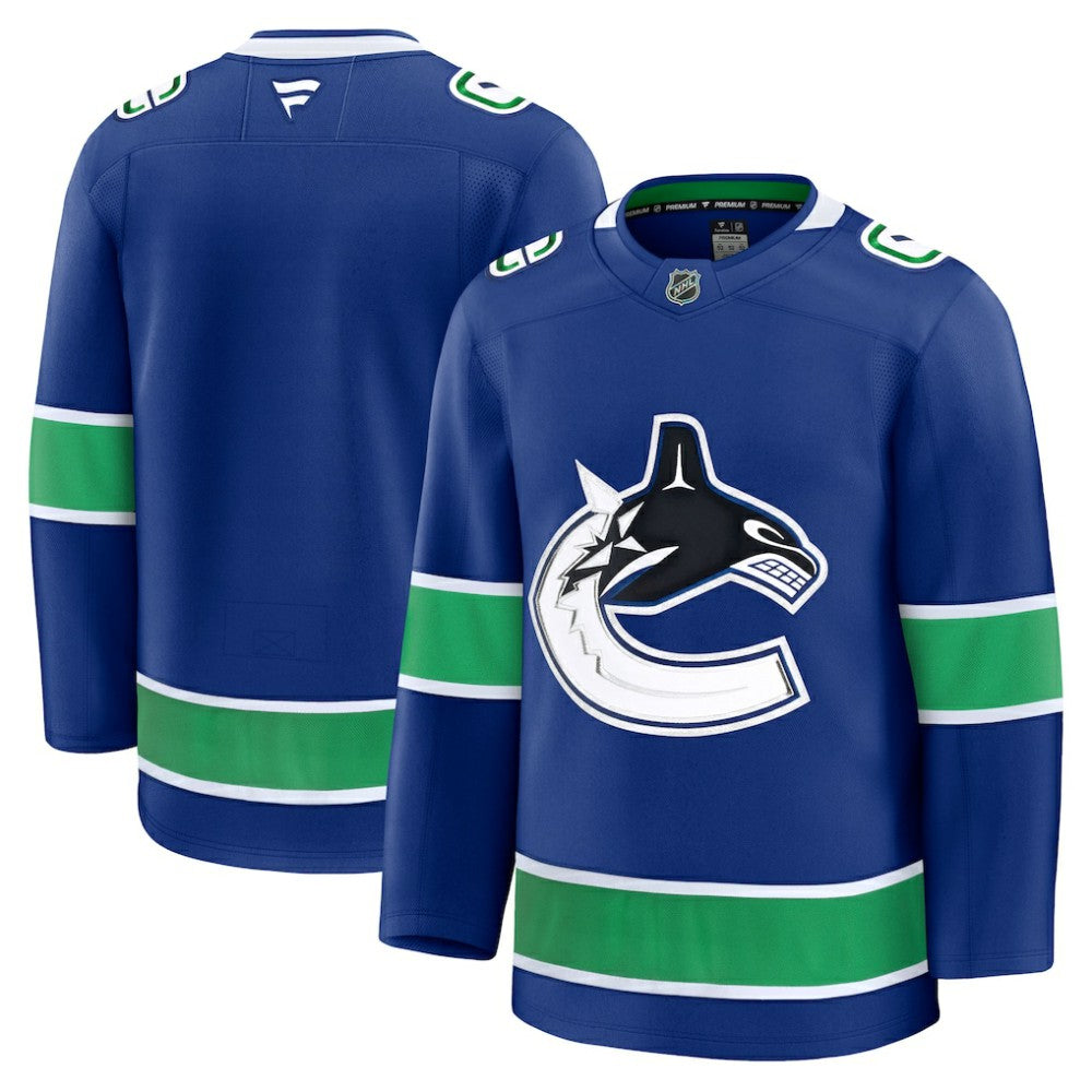 Vancouver Canucks Fanatics Home Premium Jersey Blue