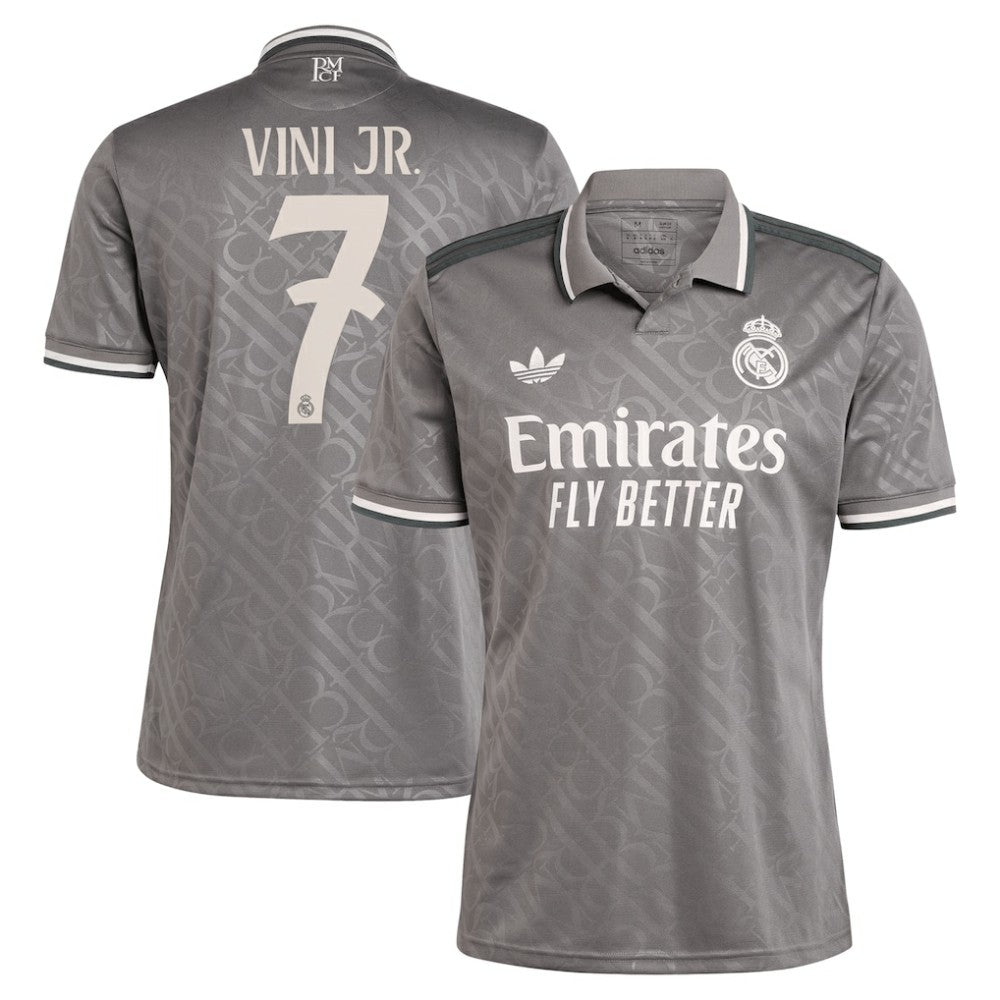 Vini Jr. Real Madrid Originals 2024/25 Third Replica Player Jersey - Charcoal | Adidas discount