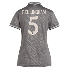 Jude Bellingham Real Madrid Originals Women's 2024/25 Third Replica Player Jersey - Charcoal | Adidas on sale