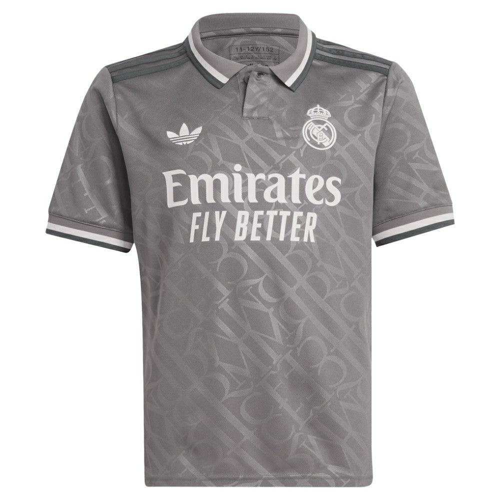Jude Bellingham Real Madrid Originals Youth 2024/25 Third Replica Player Jersey - Charcoal | Adidas shop