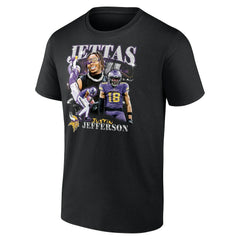 Justin Jefferson Minnesota Vikings Notorious Player Graphic T-Shirt - Black on sale