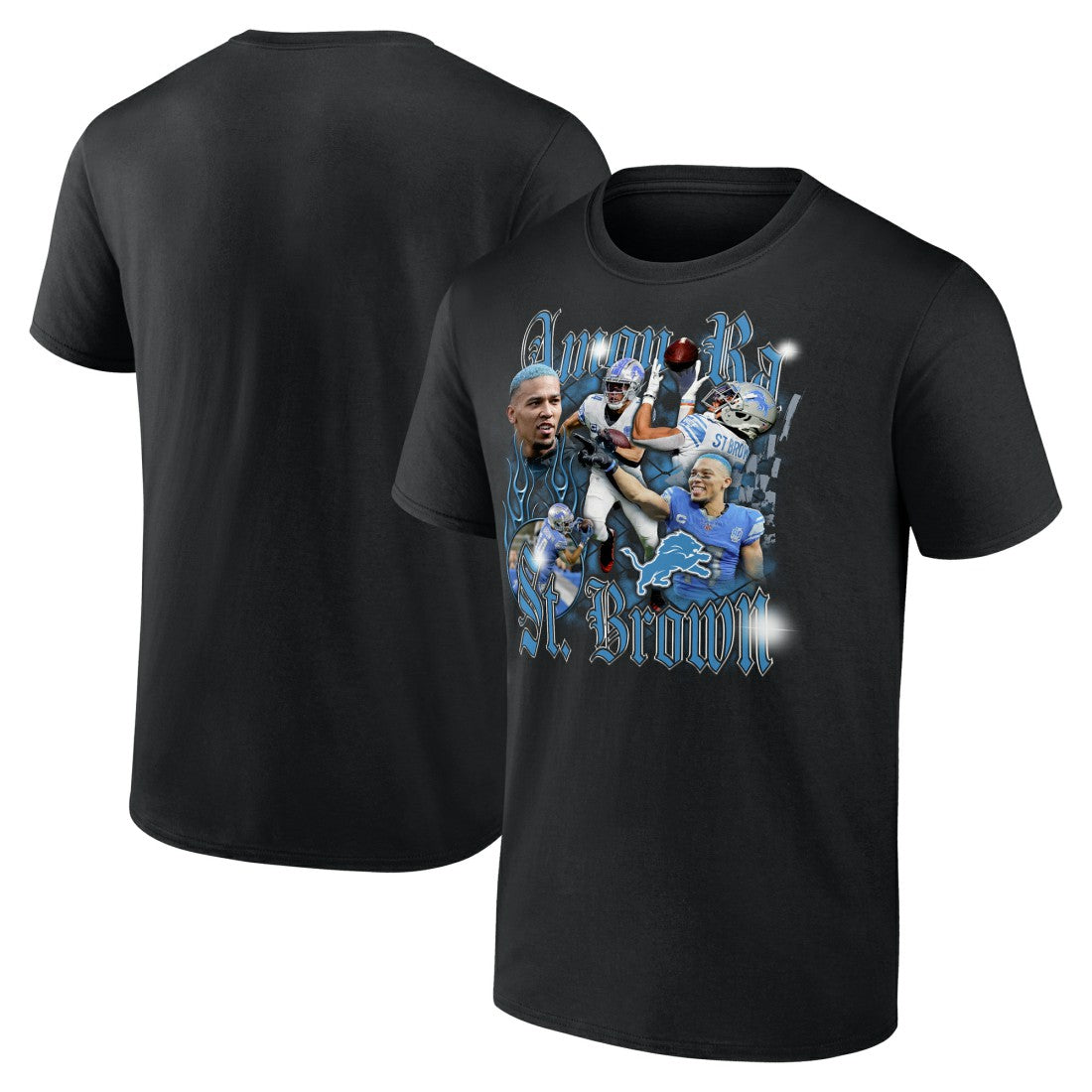 Amon-Ra St. Brown Detroit Lions Notorious Player Graphic T-Shirt - Black online