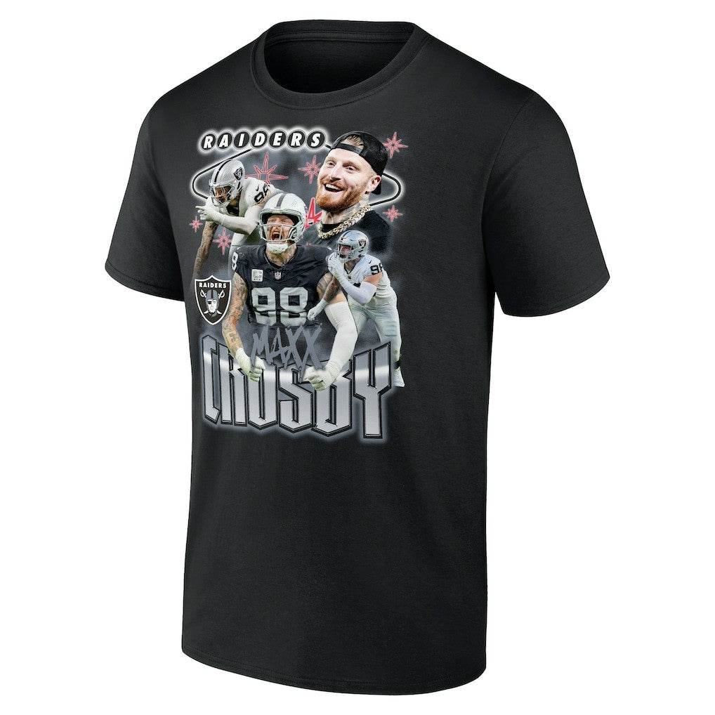 Maxx Crosby Las Vegas Raiders Notorious Player Graphic T-Shirt - Black discount