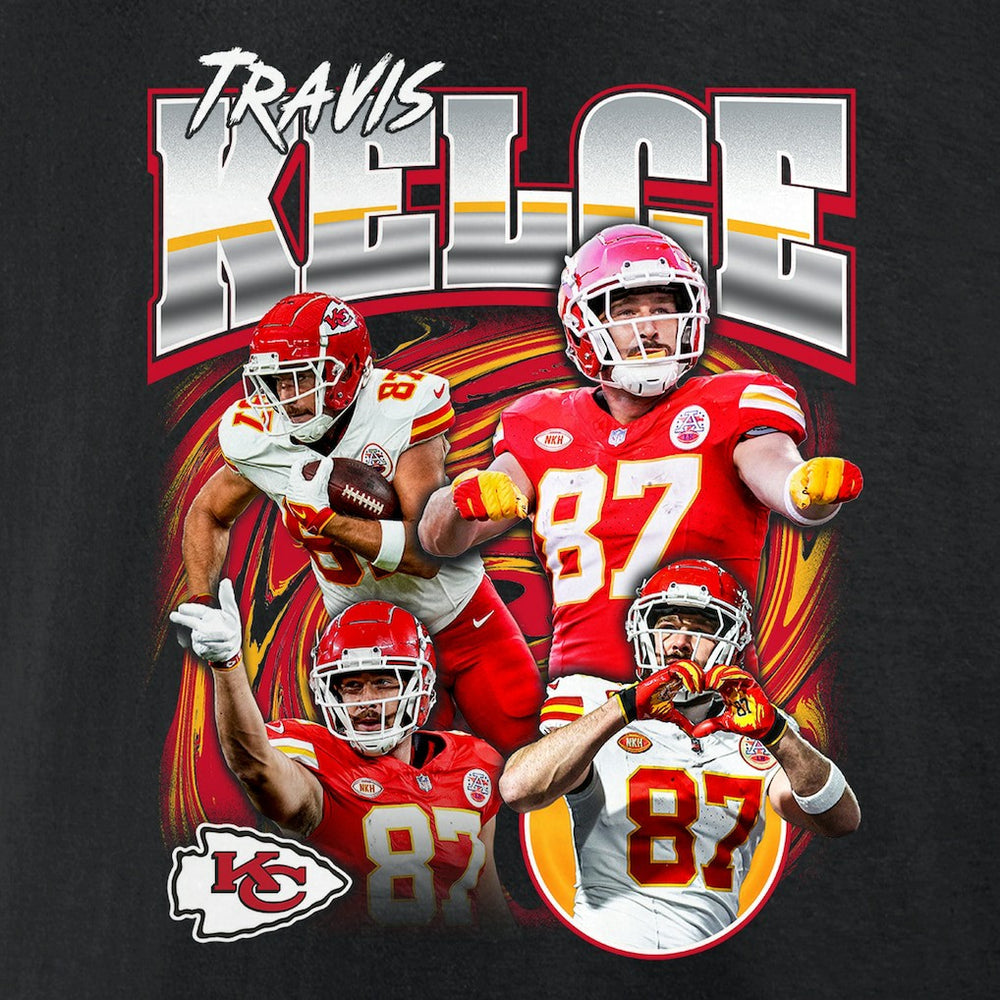 Travis Kelce Kansas City Chiefs Notorious Player Graphic T-Shirt - Black outlet