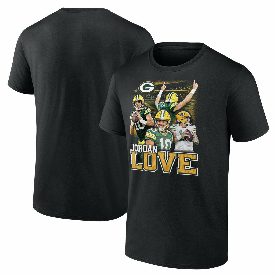 Jordan Love Green Bay Packers Notorious Player Graphic T-Shirt - Black online
