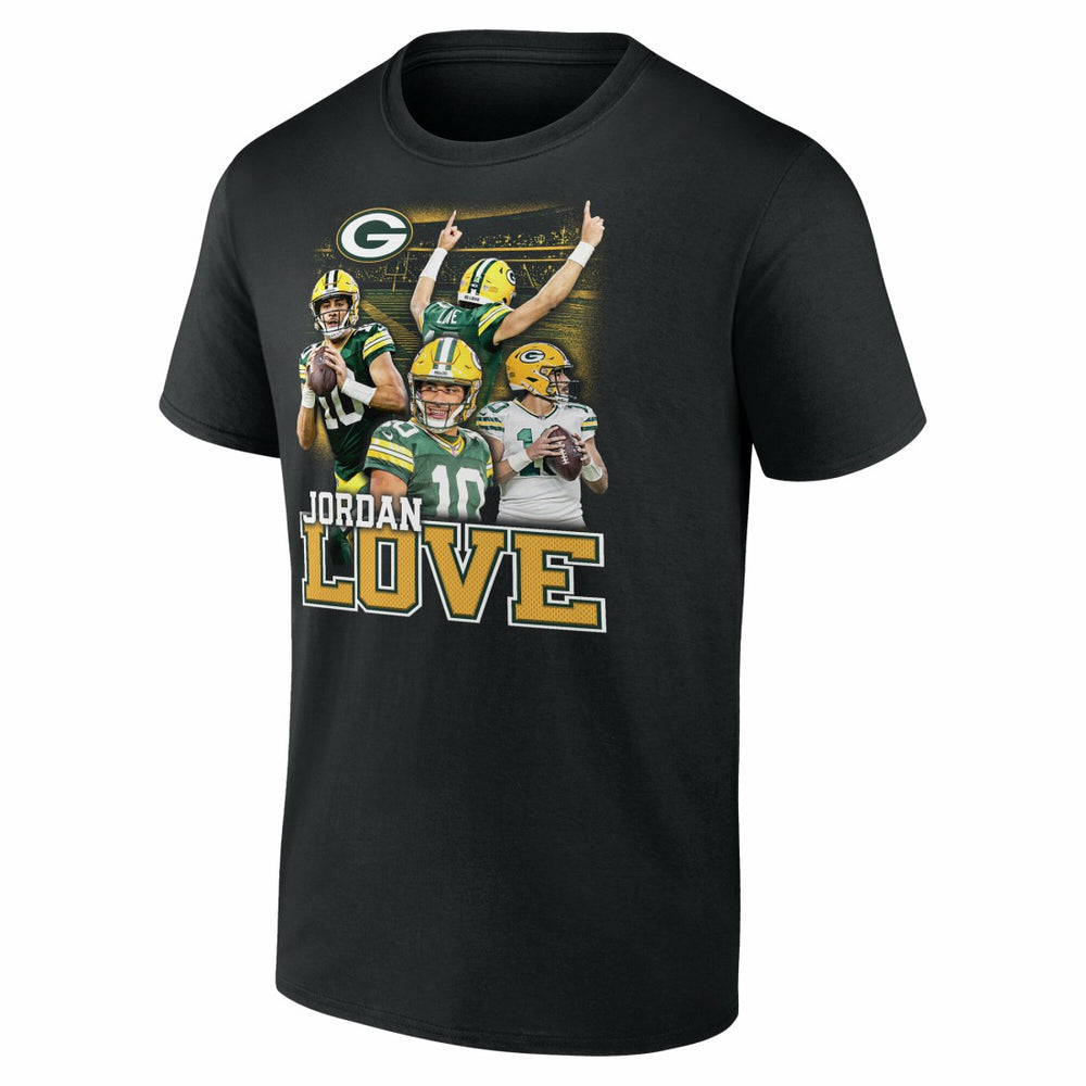 Jordan Love Green Bay Packers Notorious Player Graphic T-Shirt - Black online