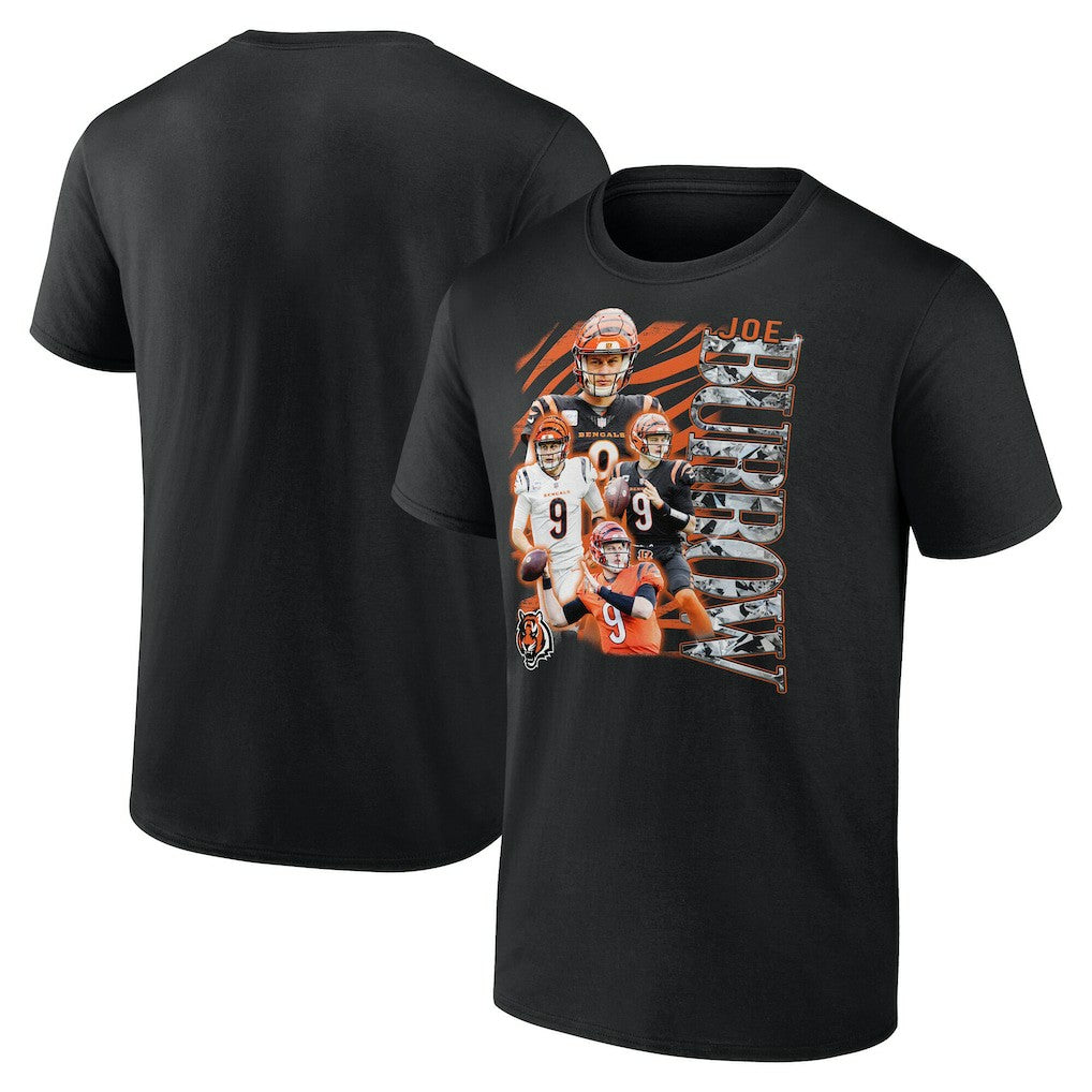 Joe Burrow Cincinnati Bengals Notorious Player Graphic T-Shirt - Black on sale