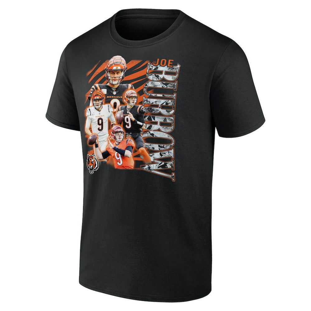 Joe Burrow Cincinnati Bengals Notorious Player Graphic T-Shirt - Black on sale