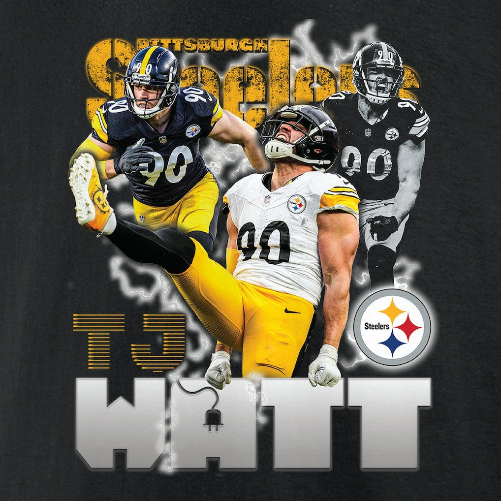 T.J. Watt Pittsburgh Steelers Notorious Player Graphic T-Shirt - Black outlet