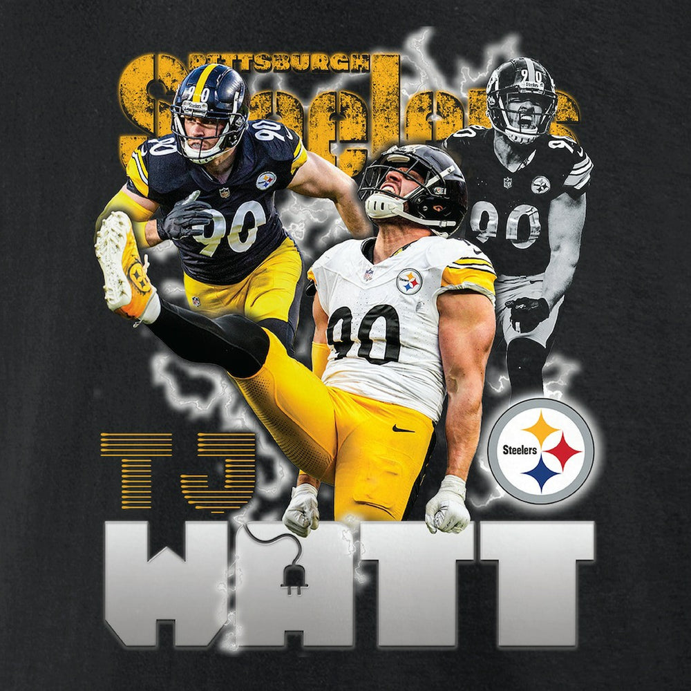 T.J. Watt Pittsburgh Steelers Notorious Player Graphic T-Shirt - Black outlet