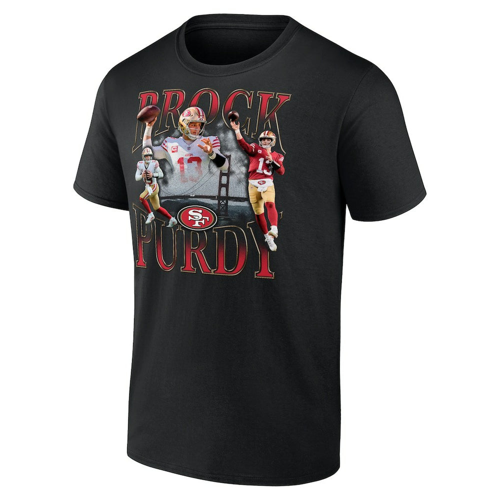 Brock Purdy San Francisco 49ers Notorious Player Graphic T-Shirt - Black sale