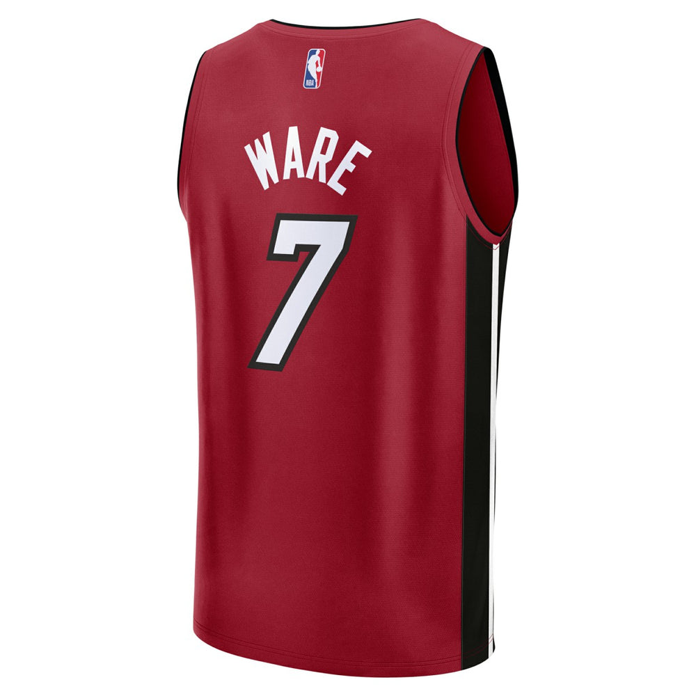 Kel'el Ware Miami Heat Youth Fast Break Player Jersey - Statement Edition - Red | Fanatics on sale
