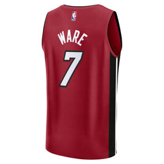 Kel'el Ware Miami Heat Youth Fast Break Player Jersey - Statement Edition - Red | Fanatics on sale