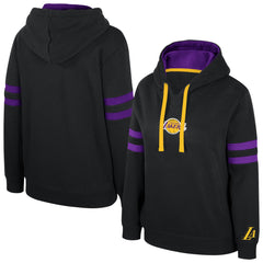 Los Angeles Lakers Stadium Essentials Women's Road Game Pullover Hoodie - Black cheap