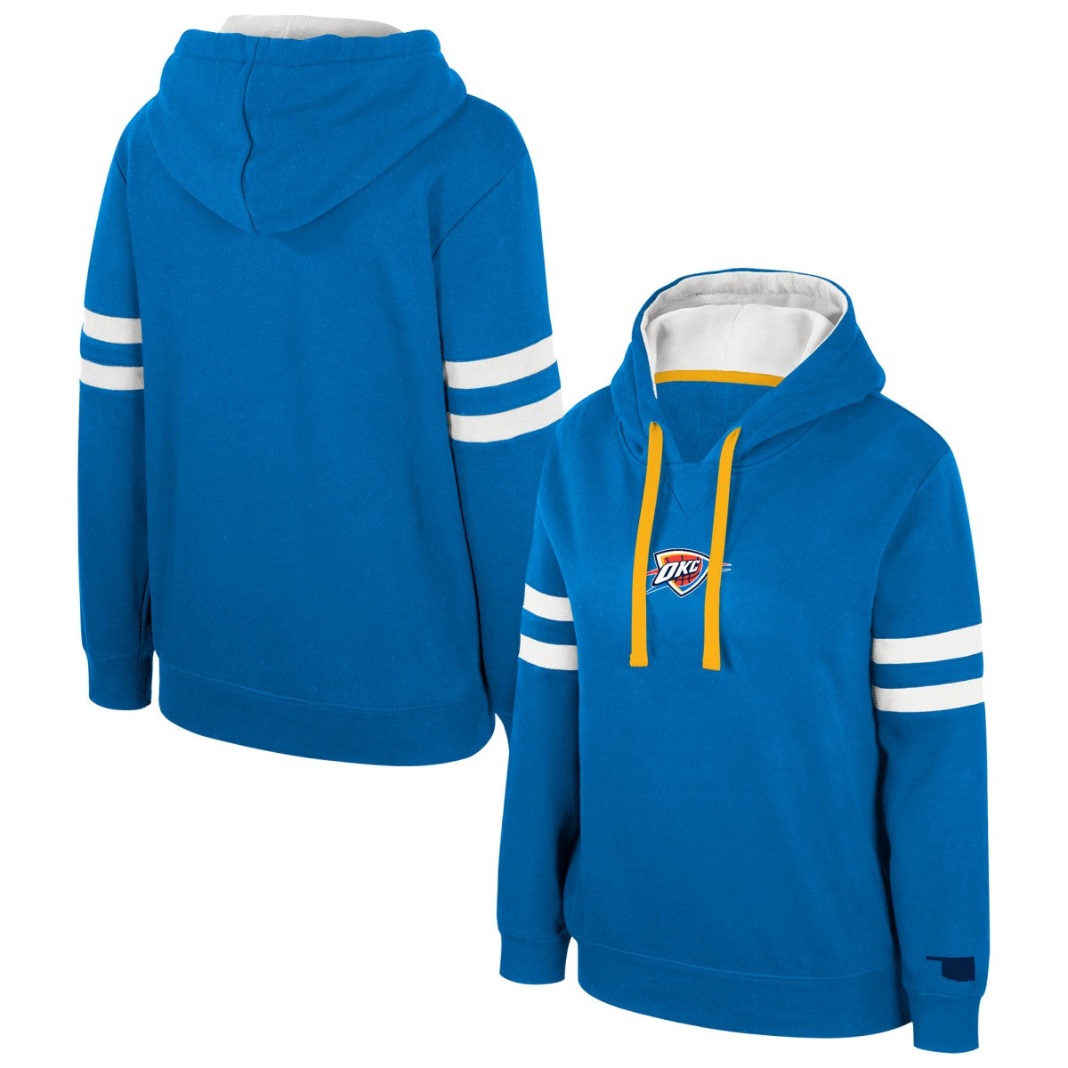 Oklahoma City Thunder Stadium Essentials Women's Road Game Pullover Hoodie - Blue sale