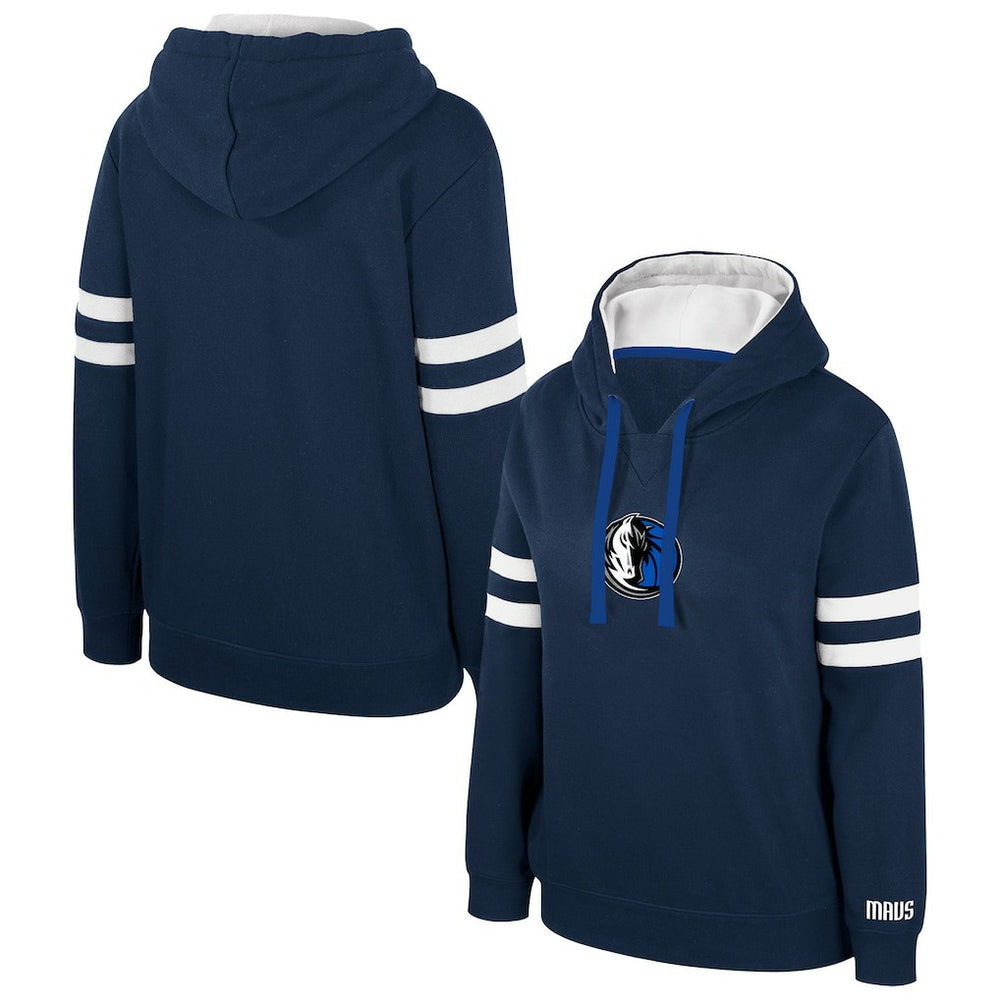 Dallas Mavericks Stadium Essentials Women's Road Game Pullover Hoodie sale - Navy on sale