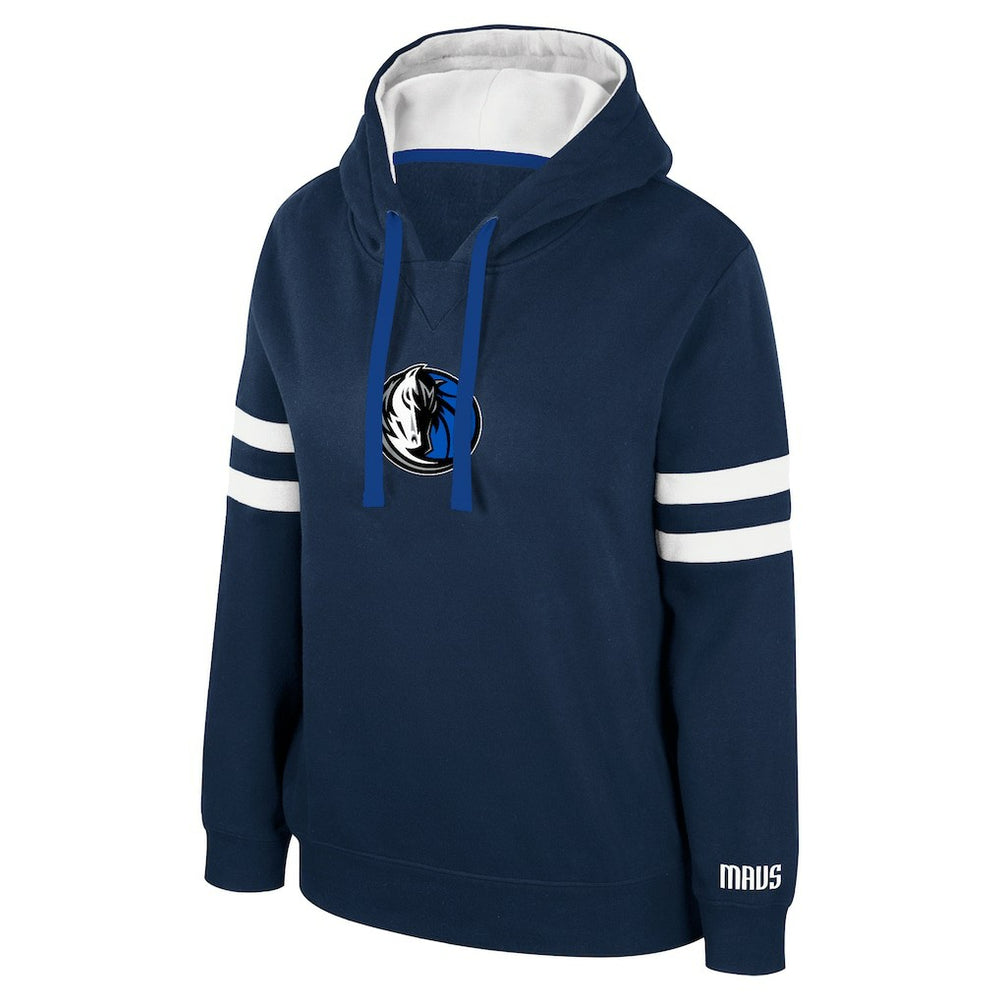 Dallas Mavericks Stadium Essentials Women's Road Game Pullover Hoodie sale - Navy on sale