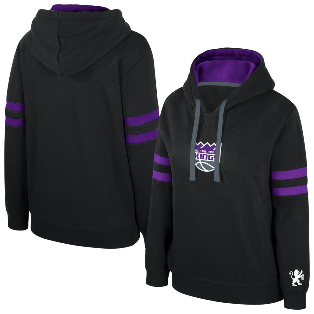 Sacramento Kings Stadium Essentials Women's Road Game Pullover Hoodie - Black discount