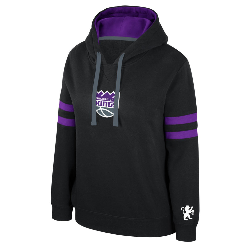 Sacramento Kings Stadium Essentials Women's Road Game Pullover Hoodie - Black discount