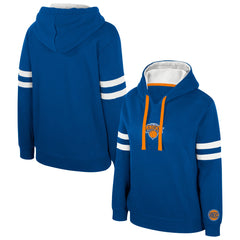New York Knicks Stadium Essentials Women's Road Game Pullover Hoodie - Blue sale