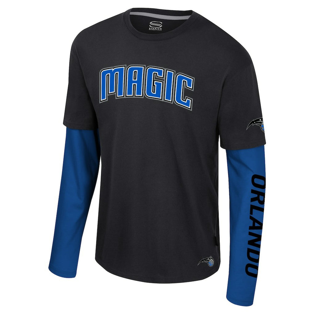 Orlando Magic Stadium Essentials Unisex Spectator 2fer Long Sleeve T-Shirt - Black outlet