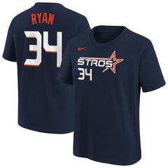 Nolan Ryan Houston Astros Youth Fuse City Connect Name & Number T-Shirt - Navy | Nike