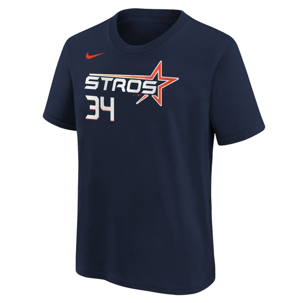 Nolan Ryan Houston Astros Youth Fuse City Connect Name & Number T-Shirt - Navy | Nike
