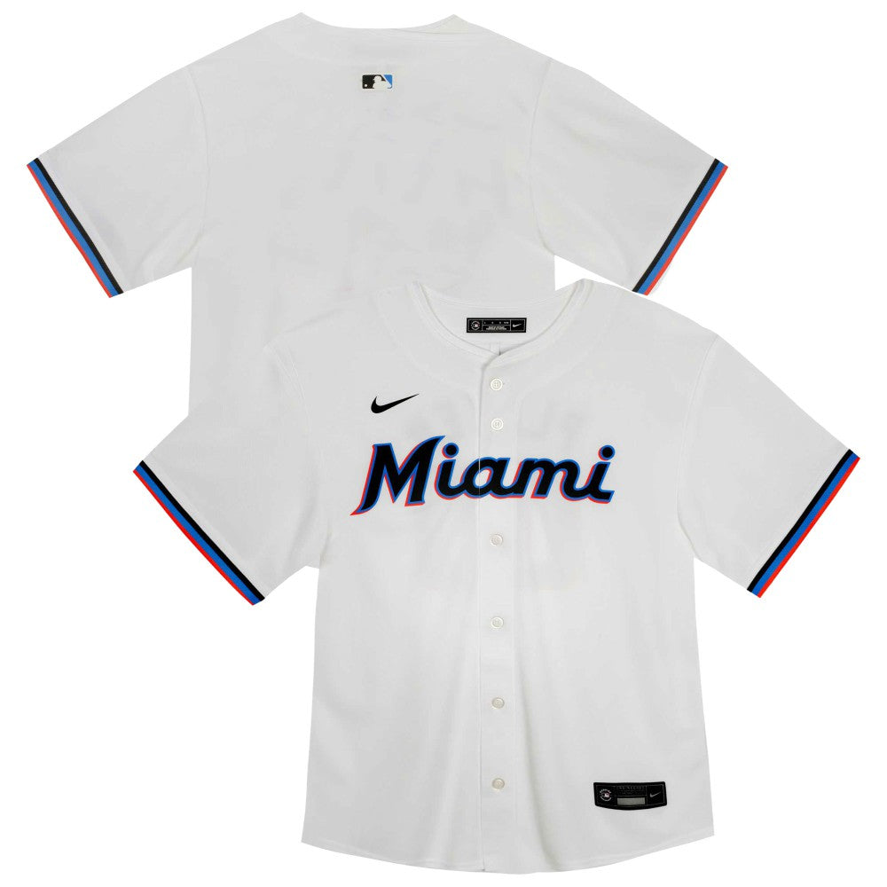 Miami Marlins Youth Home Game Jersey - White | Nike