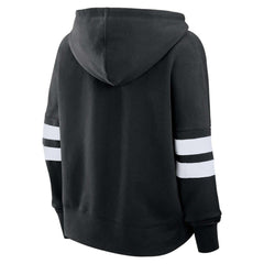 Utah Mammoth Fanatics Women's Oversized Seize V-Neck Pullover Hoodie Black