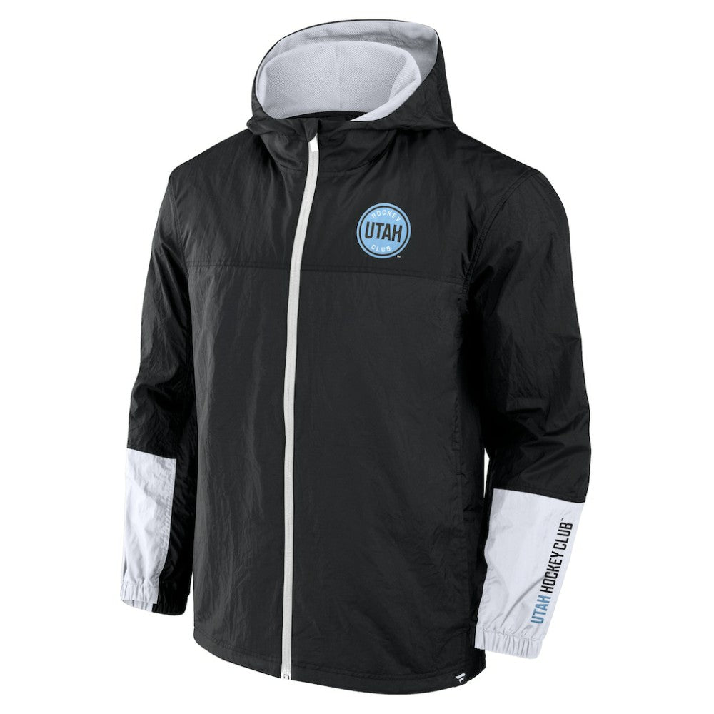 Utah Mammoth Fanatics Crash the Net Full-Zip Hoodie Jacket Black