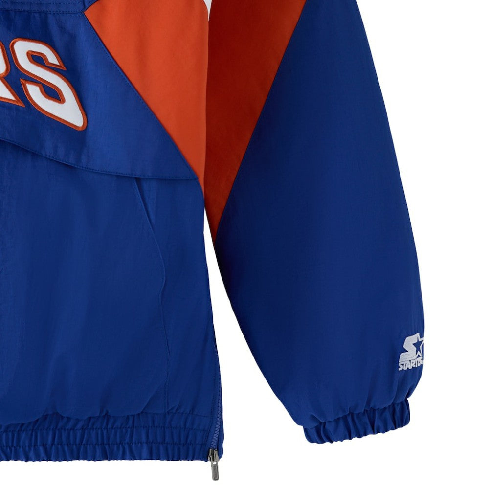 Edmonton Oilers OVO x Starter Half-Zip Hooded Jacket Royal