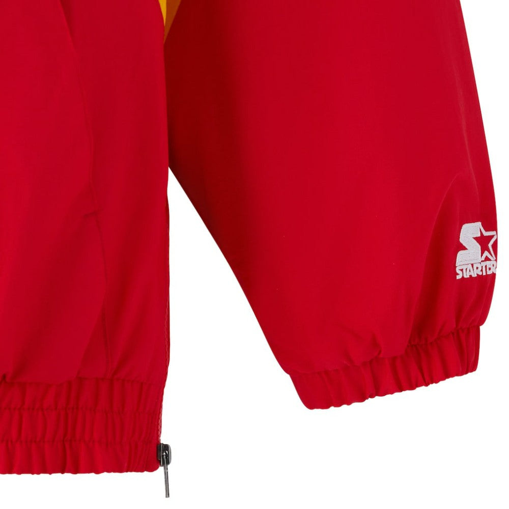 Calgary Flames OVO x Starter Half-Zip Hooded Jacket Red