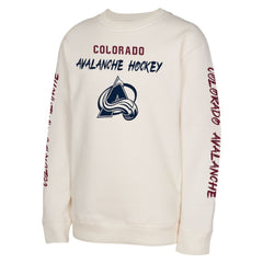 Colorado Avalanche Youth Star Power Pullover Sweatshirt Cream