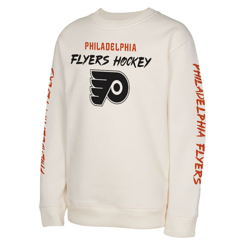 Philadelphia Flyers Youth Star Power Pullover Sweatshirt Cream